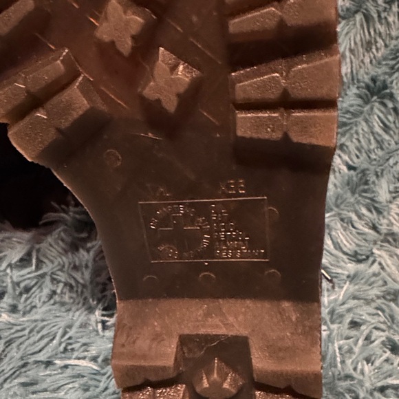 Dr. Martin Jadon faux fur lined platform glitter boots, size 9L - Picture 7 of 11